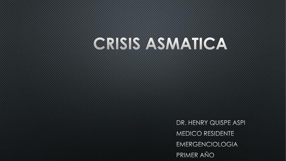 Crisis Asmática 