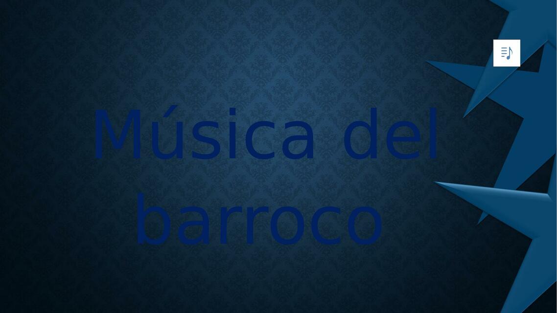 MUSICA DEL BARROCO