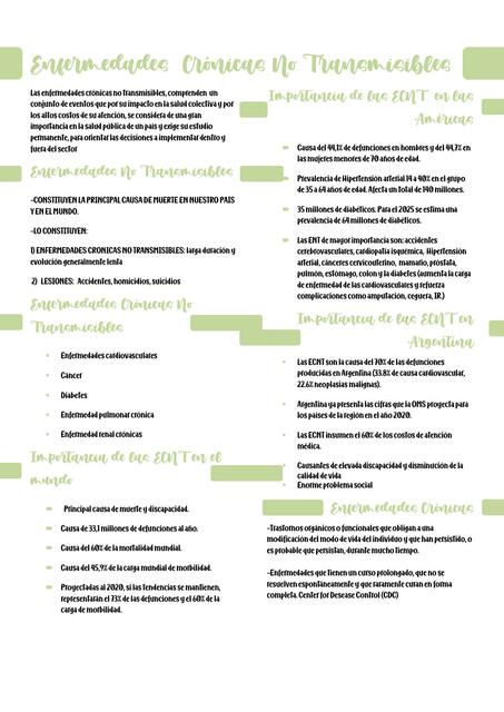 Enfermedades Crónicas No Transmisibles 