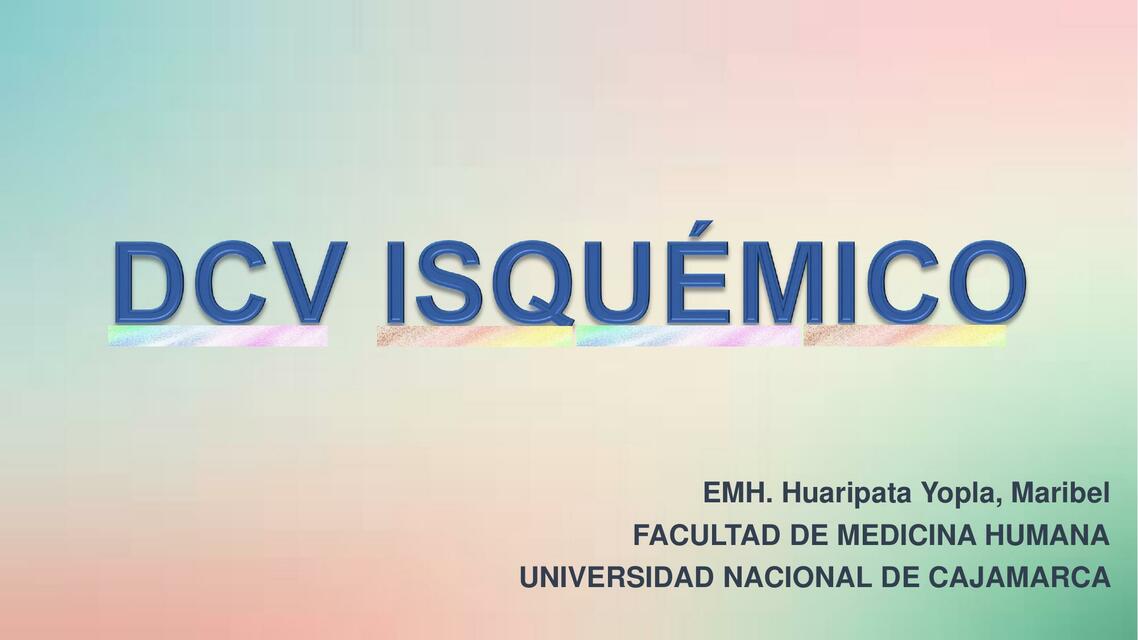 DCV Isquémico