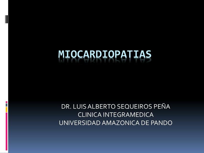 Miocardiopatías 