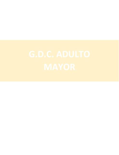 Gestión del Cuidado del Adulto Mayor 