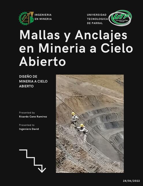 Mallas y Anclajes en Minería a Cielo Abierto 