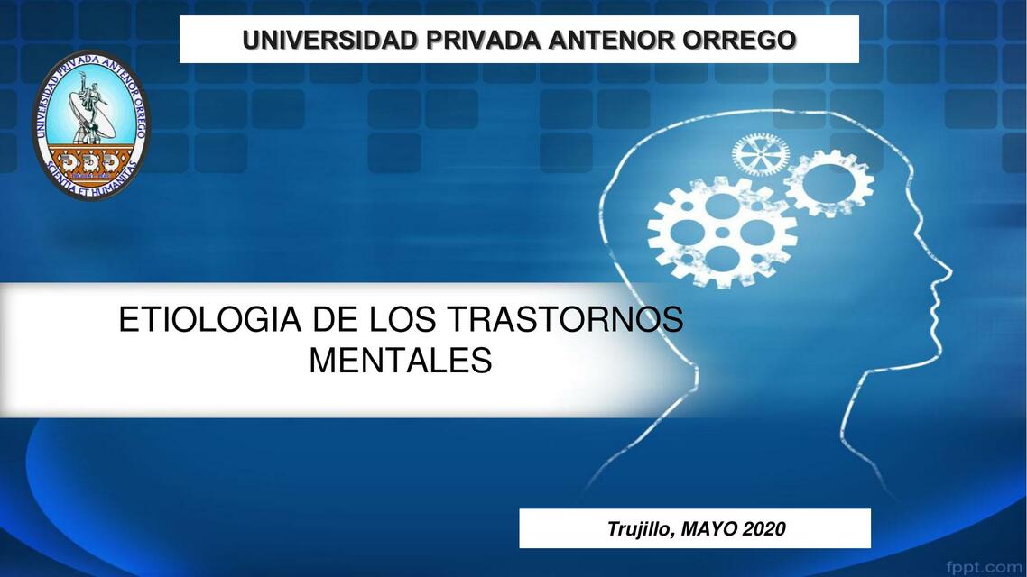 Etiología de los Trastornos Mentales