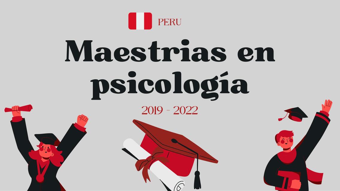 Maestrias en Psicología