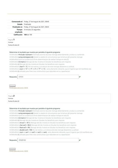 Evaluaciones Conceptuales 1 a 5