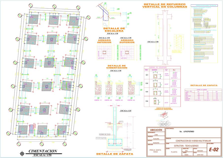 Plano de Cimentaciones 