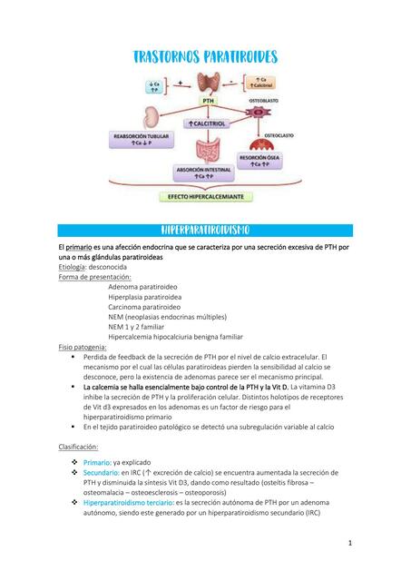 Trastornos Paratiroides 