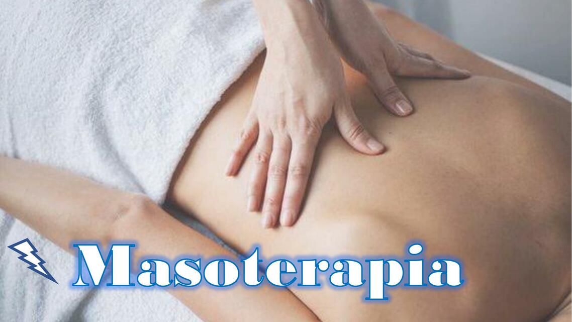 Masoterapia