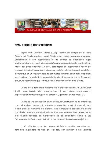 Derecho Constitucional