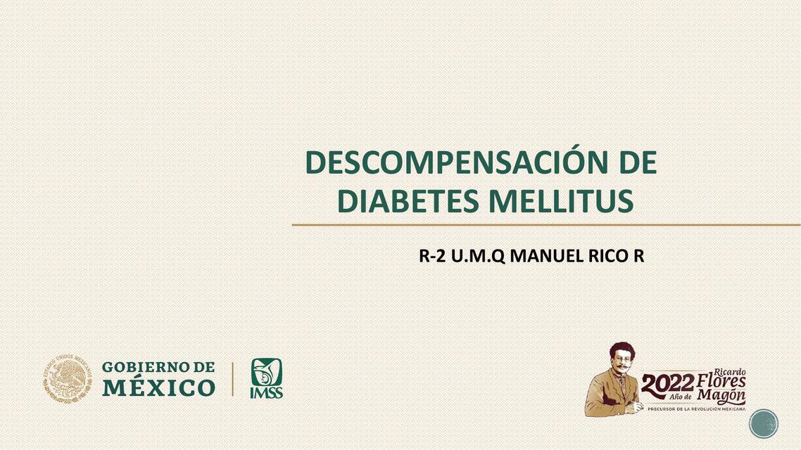 Descompensación de Diabetes Mellitus