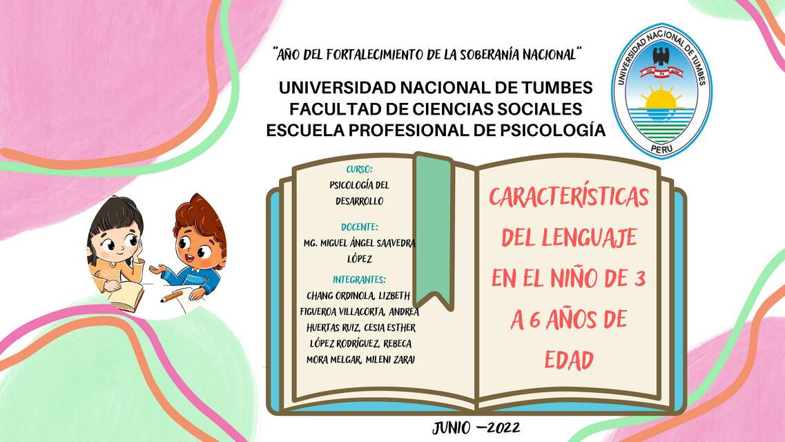 Características del Lenguaje en Niños de 3 6 Años