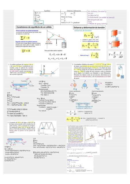 Física 1 Equilibrio y Deformación