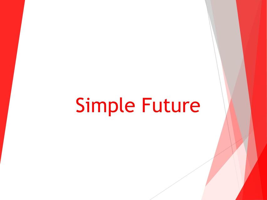 Simple Future 