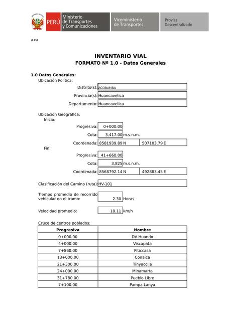 Inventario Vial- Topografía