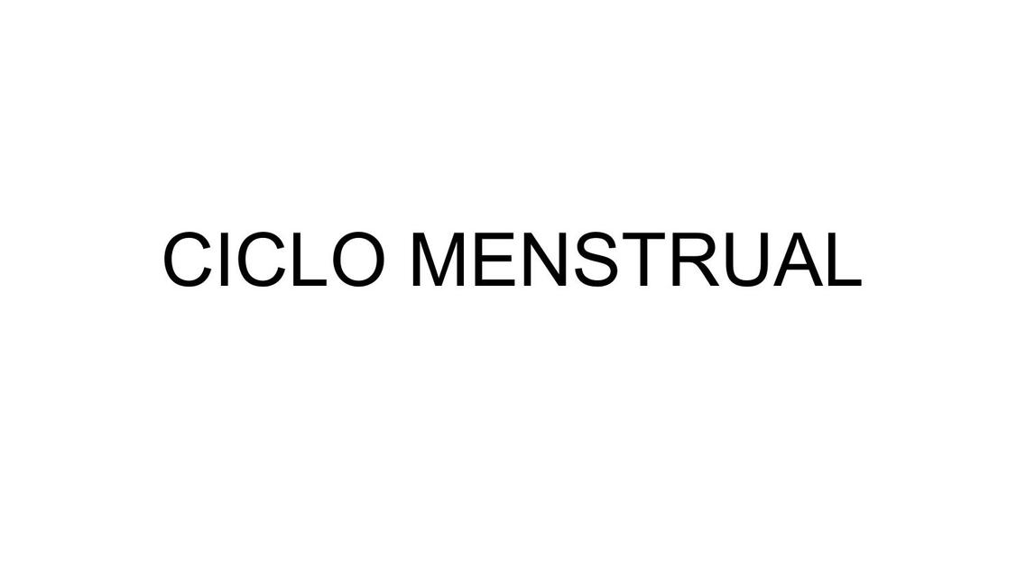 Fisiología Ciclo Menstrual 