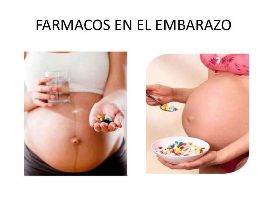 Fármacos en el embarazo