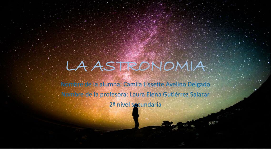 La Astronomía 