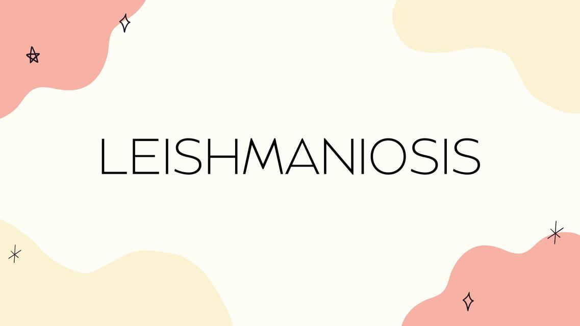 Leishmaniosis