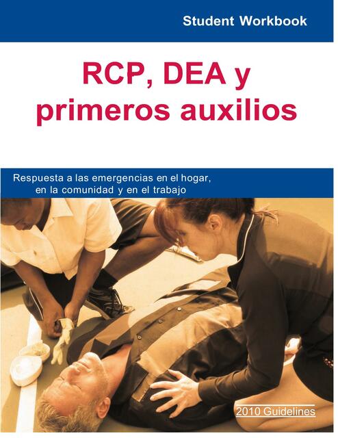 rcp para cardiorrespiratorio rcp básico 1 y 2 rescatistas desfibrilador ...