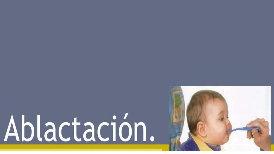 Ablactación 