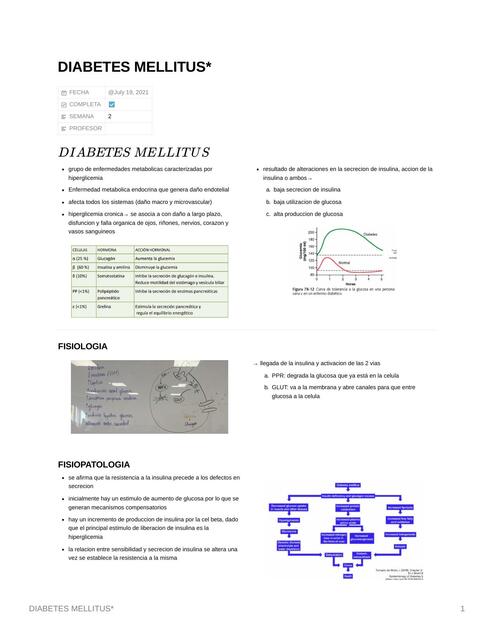 Diabetes Mellitus 