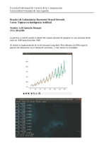 Redes Neuronales Recurrentes - Inteligencia Artificial