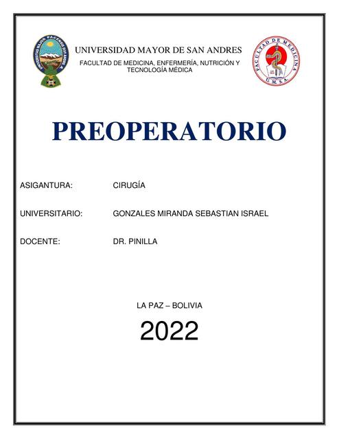 Preoperatorio 