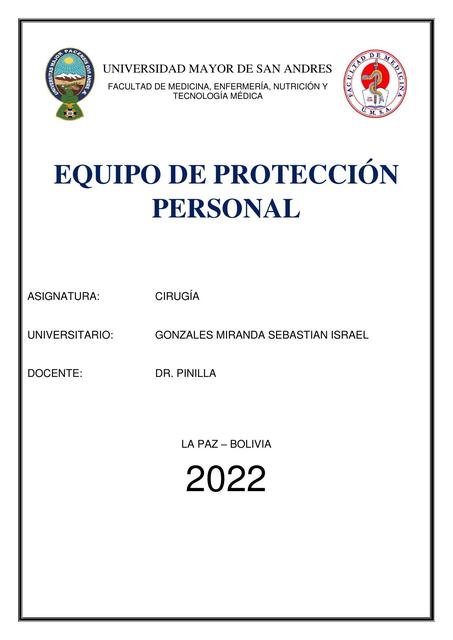 Equipo de Protección Personal 