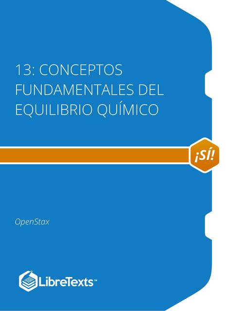 Conceptos Fundamentales del Equilibrio Químico