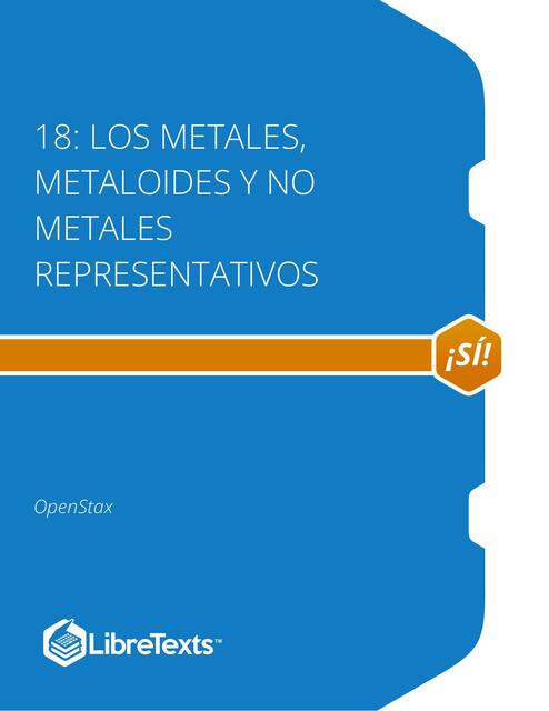 Los Metales Metaloides y No Metales Representativos