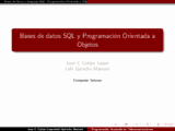 Bases de datos SQL y Programación Orientada a Objetos