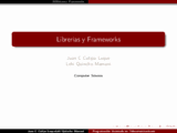 Librerías y Frameworks en PHP