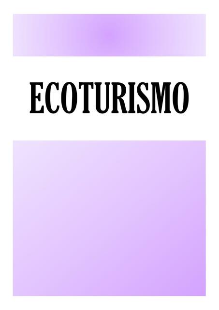 Ecoturismo 