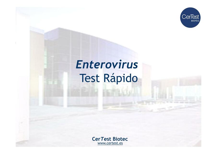 Enterovirus- Test Rápido