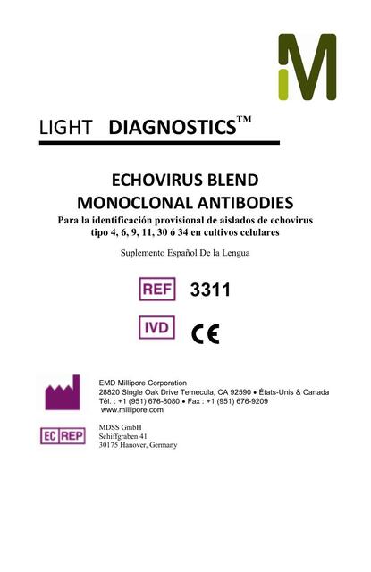 Echovirus Blend Monoclonal Antibodies