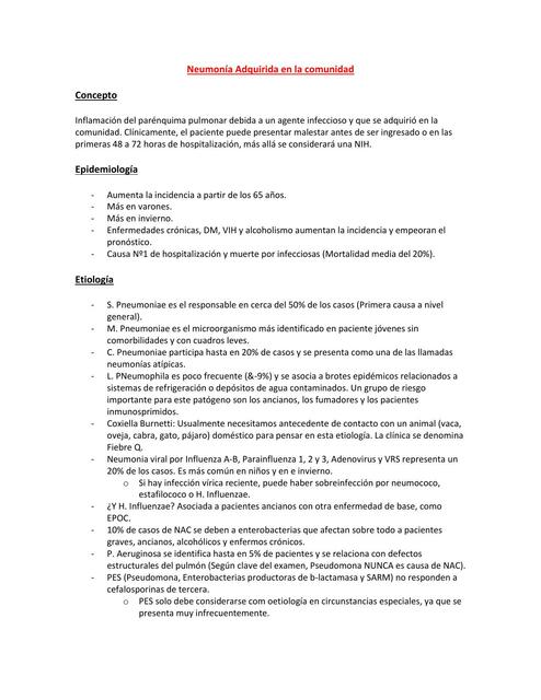 Neumonía Adquirida en la Comunidad Diego Zeballos Velásquez uDocz