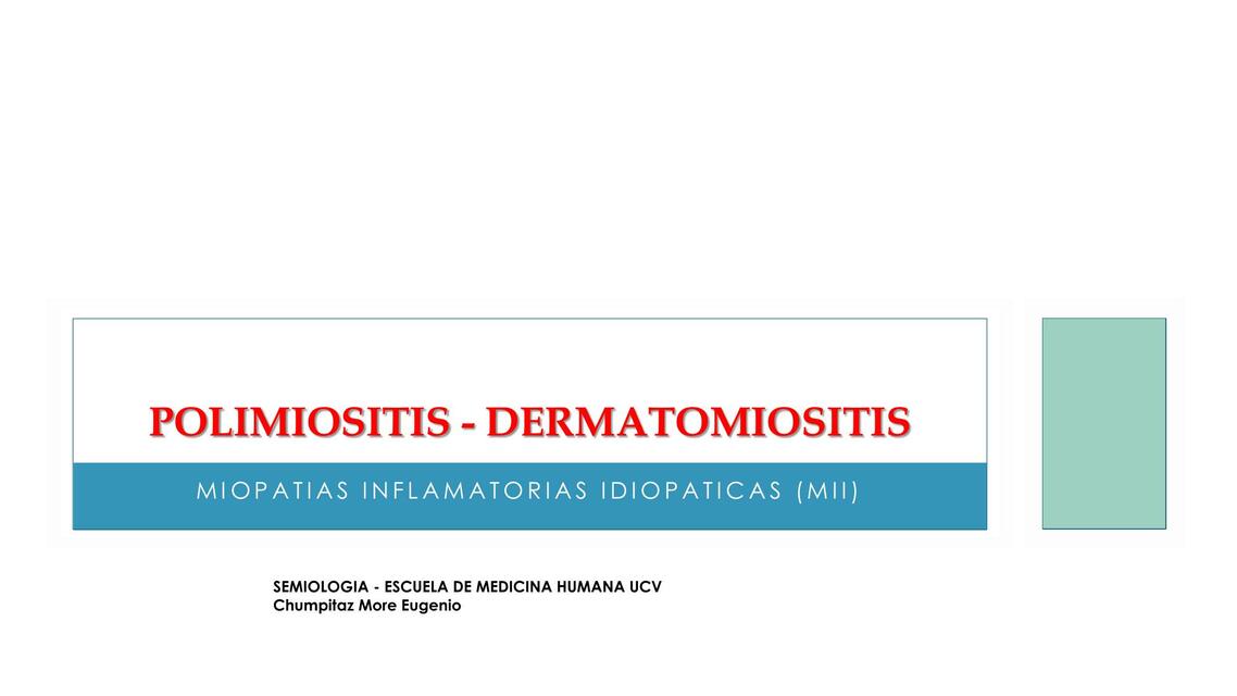 Polimiositis Dermatomiositis