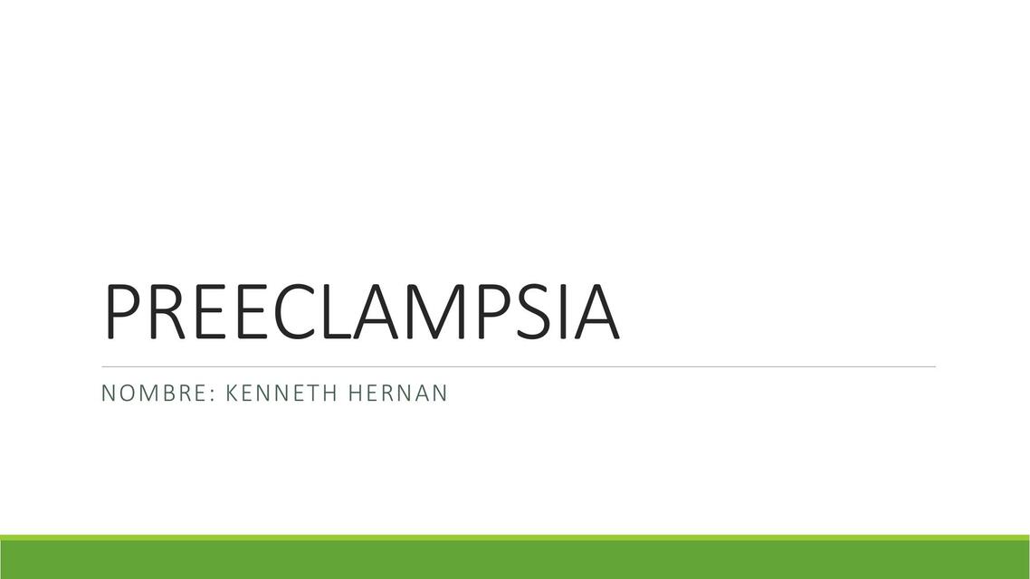 Preeclampsia 