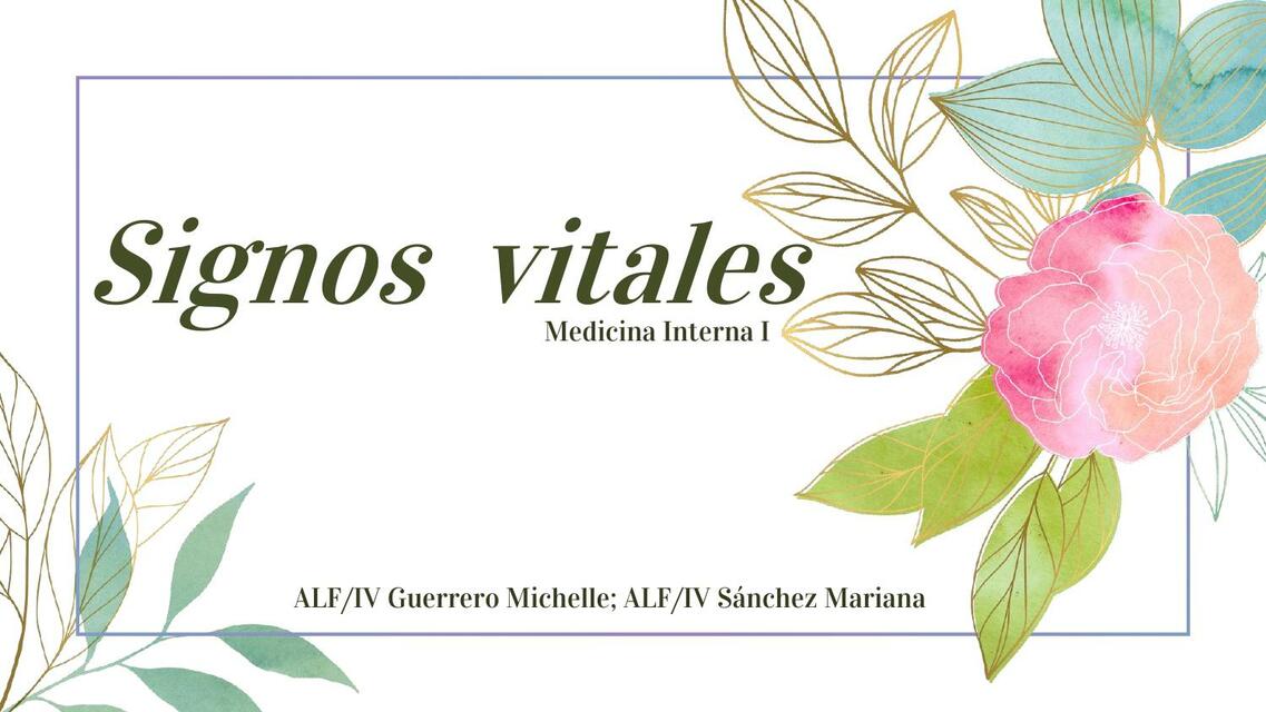 Signos vitales