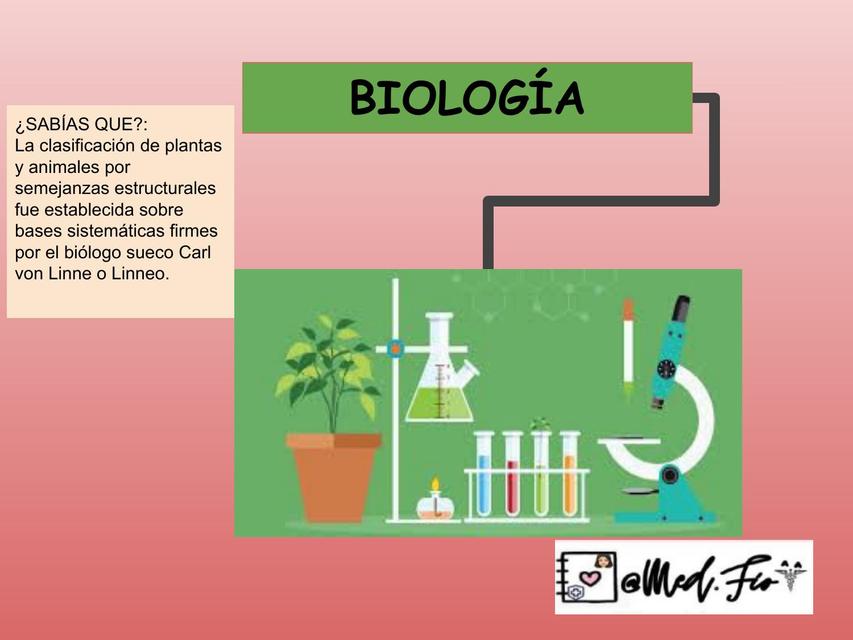 Biología Clasificación de los seres vivos