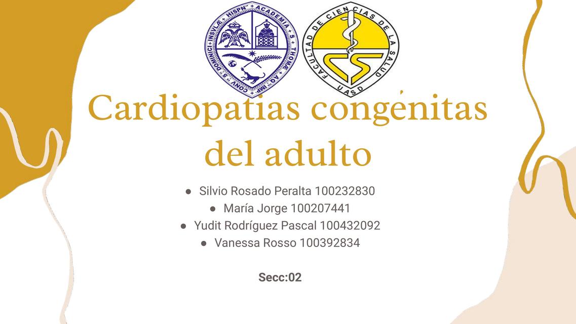 Cardiopatias congénitas del adulto