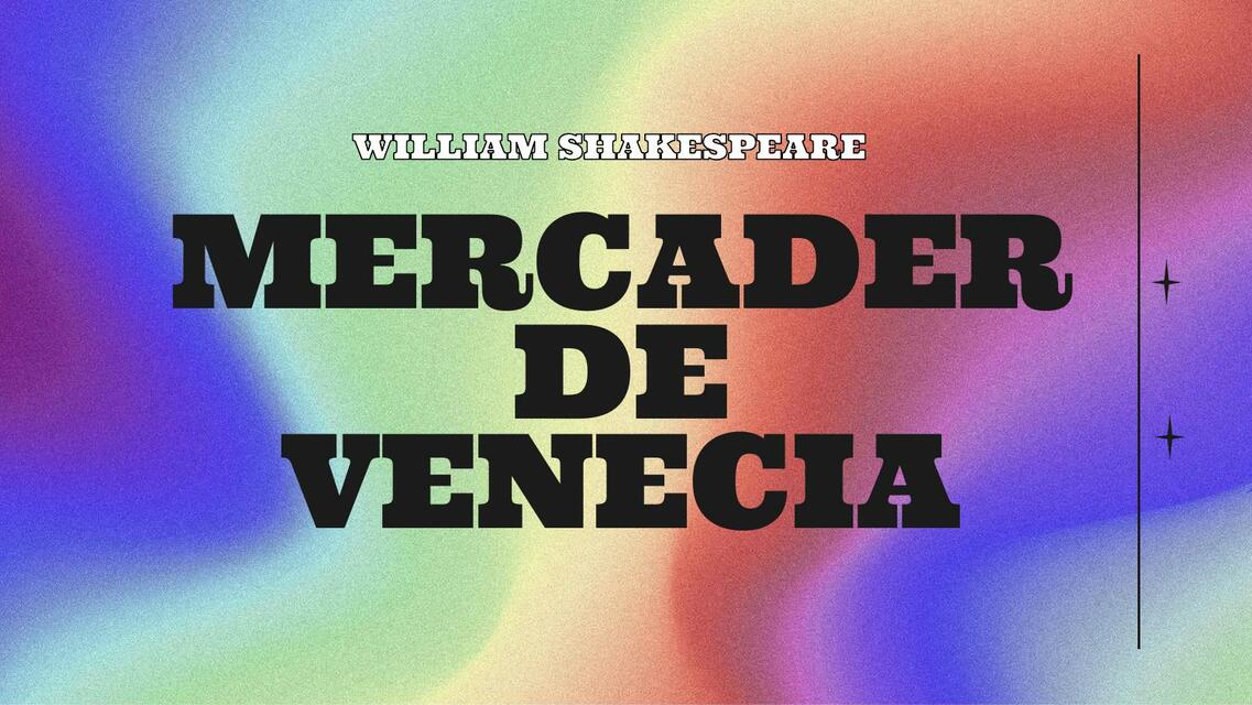 Mercader de Venecia William Shakespeare 