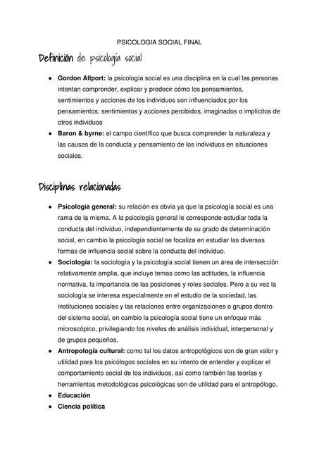 Psicología Social 