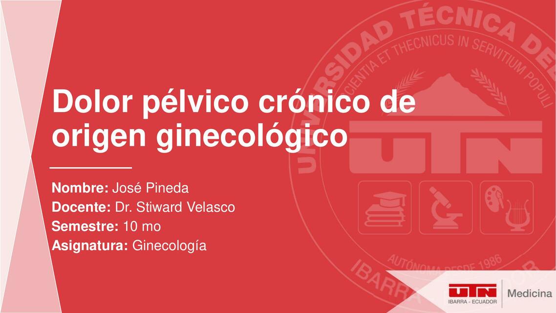 Dolor pélvico crónico de origen ginecológico