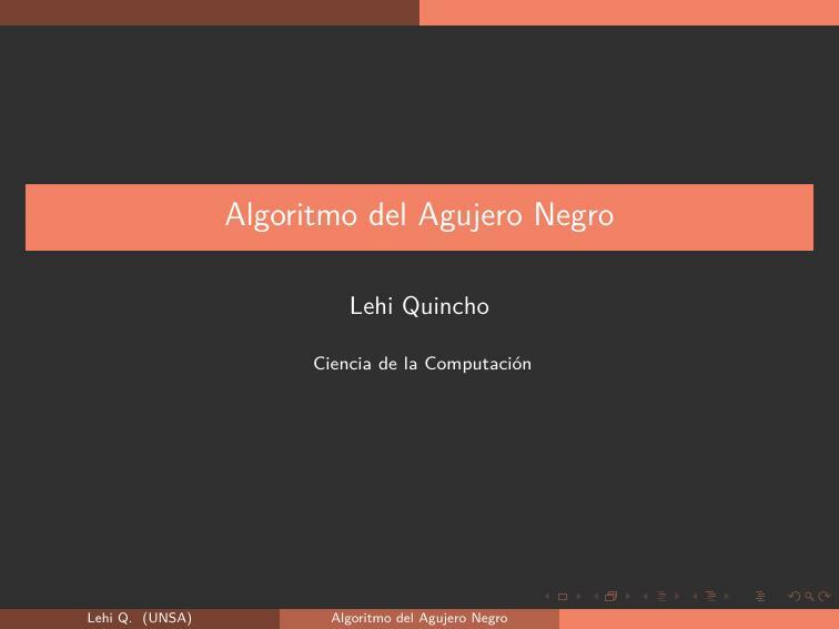 Black Hole Algorithm - Algoritmo de Agujero Negro