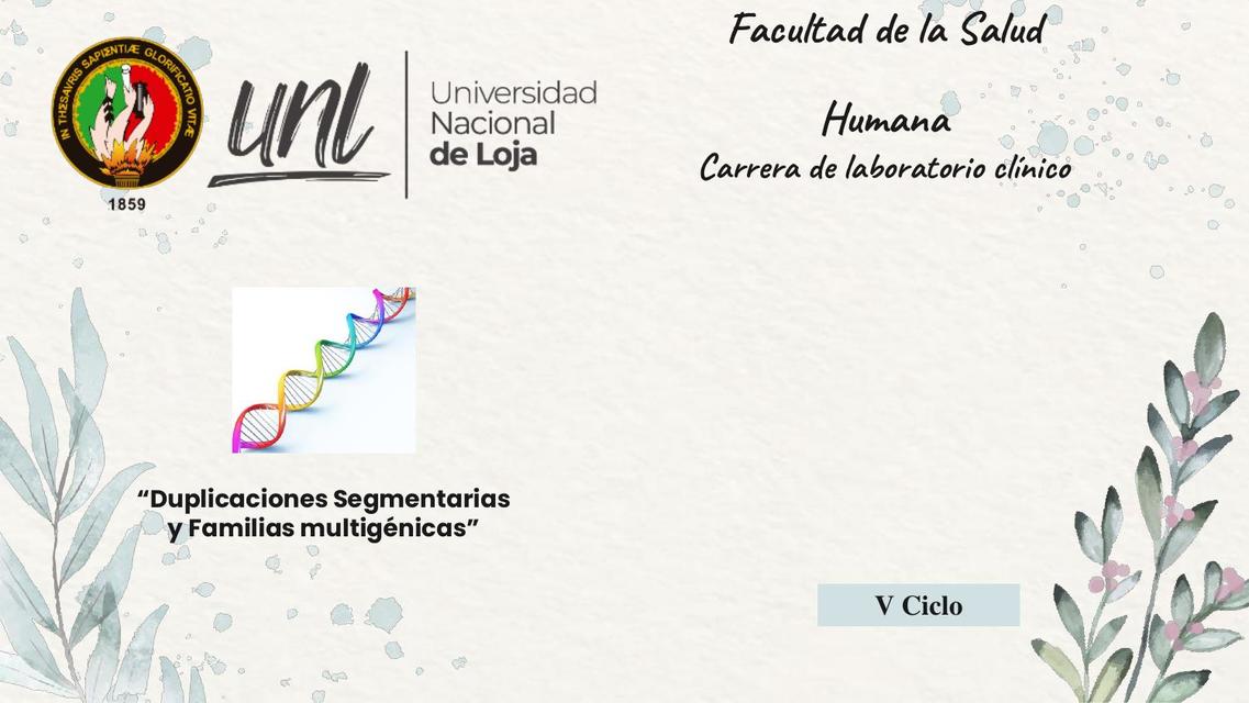 Duplicaciones Segmentarias y Familias Multigénicas