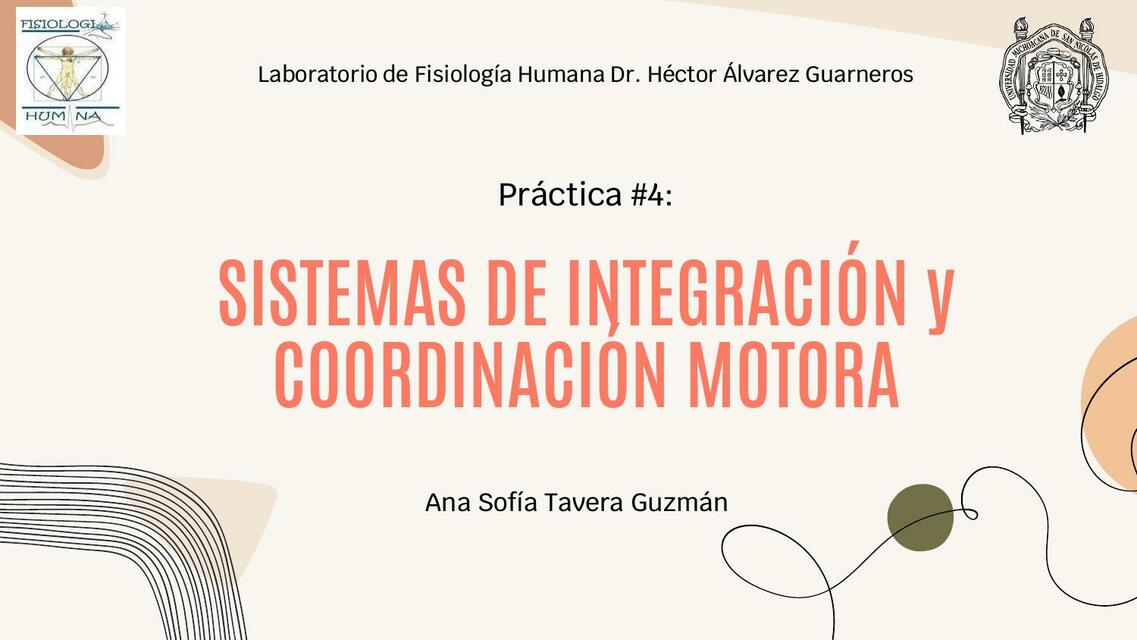 Sistemas de Integración y Coordinación Motora