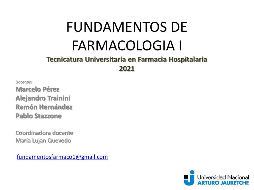 Fundamentos de Farmacología Parte 2