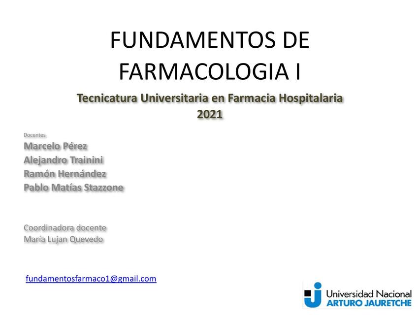 Fundamentos de Farmacología 8